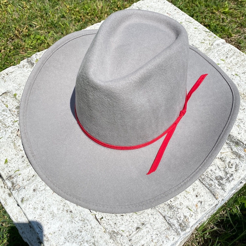 Rockmount Vintage All Wool Western Wear Cowboy Hat Gray Size 7 Excellent Shape